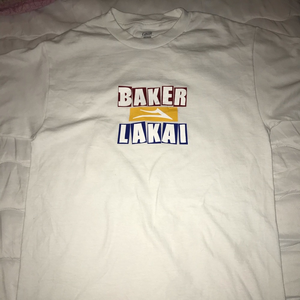 Baker collab with lakai shirt